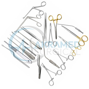 Juego de Instrumentos Quirúrgicos Veterinarios Manuales Akramed de 19 Piezas para Cirugía de Columna Vertebral, Certificado CE, Acero Inoxidable - Product Image 2