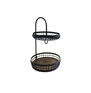 Durable Iron Wire Storage <b>Basket</b> with Minimalist Round Shape for Fruit <b>Bread</b> Kitchen and Table Storage - Product Image 3