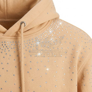 Stylish Casual Winter Zip-Up 100% Cotton <b>Rhinestone</b> <b>Hoodie</b> for Men's Trendy Looks Daily Comfort Breathable Eco-Friendly - Product Image 6