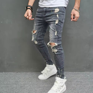 Pantalones de mezclilla para hombre de alta calidad, lavados, fabricados en fábrica, venta al por mayor, precio razonable - Product Image 3