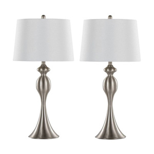 Royal Heritage Decorative Metal <b>Table</b> <b>Lamp</b> with Laser Cut Floral Shade and Transparent Glass Accent - Product Image 2