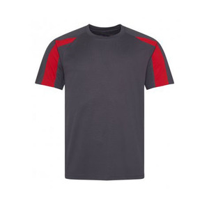 Men's Blue O-Neck Short Sleeve Knitted T-<b>Shirt</b> Regular Fit Casual Digital Printing Eco-Friendly Quick Dry Solid Color - Product Image 3