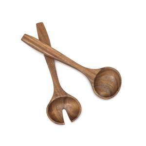 Ensemble de saladiers en bois faits à la main, écologiques, compatibles lave-vaisselle, style américain, finition polie, prise en main confortable pour la cuisine quotidienne - Product Image 6