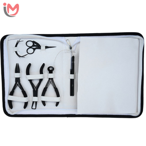 Salon Hair Extension Tool Kit Tap In Plier Three Hole Crimping Plier Hair Pulling <b>Hook</b> Tool Swing Needles <b>Clips</b> OEM Wholesale - Product Image 5