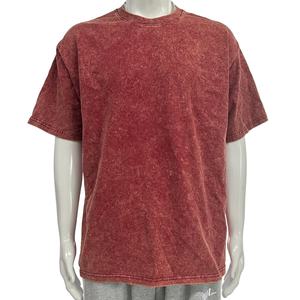 Heavy <b>Weight</b> Tee Acid Washed Plain Cotton Tshirt <b>Blank</b> Streetwear Vintage Loose Fit Casual Men Fashion Clothing - Product Image 2