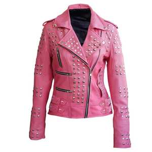 Chaqueta de Cuero para Mujer, Moderna y Popular, Diseño Sólido Único para Mujeres y Chicas, Logotipo OEM y Diseño Personalizado Disponible - Product Image 6