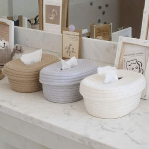 Boîte à mouchoirs en jute durable – Porte-mouchoirs en fibres naturelles écologiques avec qualité d'exportation en gros - Product Image 3