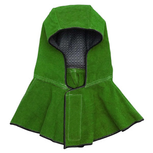 Top Grade Cowhide Suede Split Leather Welding Hood Industrial Safety Fire Protection <b>Level</b> Heat Resistant Clothing - Product Image 4