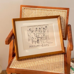 Factory Direct Handmade Eco-Friendly Modern Rustic Minimalist Wooden <b>Frame</b> Walnut Brown Beech <b>White</b> Mat Family <b>Photos</b> Wedding - Product Image 1