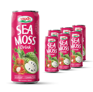 Bebida Saludable de Puré de Rambutan y Sea Moss, Bebida Funcional Lista para Beber, 24 Botellas/Caja, Esterilizada, a Granel - Product Image 4