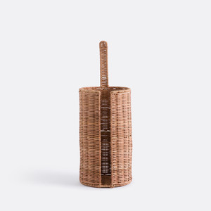Freestanding toilet <b>paper</b> roll holder handmade rattan tissue storage stand competitive price - Product Image 6