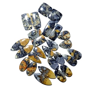 Lote de Gemas Sueltas de Jaspe Maligano, Gemas Pulidas a Mano, Cabujones de Jaspe Maligano Raros para Suministros de Joyería - Product Image 1