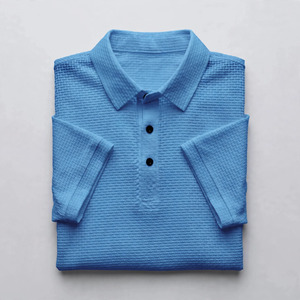 Camisas de Golf Casuales Unisex de Manga Corta de Poliéster y Algodón Twill, Precio de Fábrica, con Logotipo Personalizado Bordado e Impreso - Product Image 3