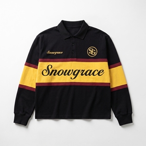 เสื้อยืดแขนสั้น Snowgrace คอวี ทรงหลวม ใส่ได้ทั้งชายหญิง ผ้าเจอร์ซีย์ ระบายอากาศดี ปักลาย เหมาะสำหรับฤดูร้อน - Product Image 1