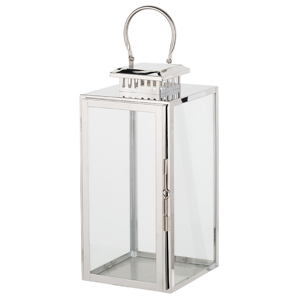 New Trending Factory Selling Premium Shiny <b>Silver</b> Finish Metal & Glass <b>Lantern</b> With Superior Quality for Hotel & Restaurant - Product Image 3