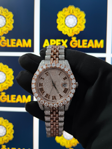 Reloj de Moda con Diamantes Moissanite de Exportación India, con Piedras de Aspecto Diamante, Elegante Regalo para Aniversario y Cumpleaños en Venta - Product Image 3