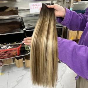 100g Piano Volume Genius weft Hot trend Slavic straight <b>hair</b> with super full end Wholesale 100% <b>Human</b> <b>Hair</b> with cuitcle aligned - Product Image 5