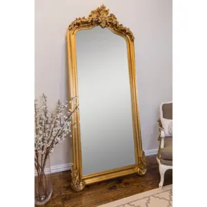 Arch Antique Full Length Large Gold Frame Mirror Antique Classical Bedroom Furniture Australia Europe English Dressers Elegant