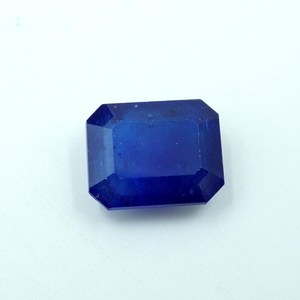 พลอยไพลินสีน้ำเงินธรรมชาติ 3.50 กะรัต ทรงคุชชั่นเจียระไน (10x8x4 มม.) HG-0022 แบรนด์ HAYAAT GEMS สำหรับทำเครื่องประดับ แหล่งกำเนิดราชสถาน - Product Image 4