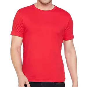 New Casual Blank Solid Front Customizable Printing Men's <b>Short</b> <b>Sleeve</b> O-Neck Knitted T-Shirts 100% Cotton Quick Dry Breathable - Product Image 4