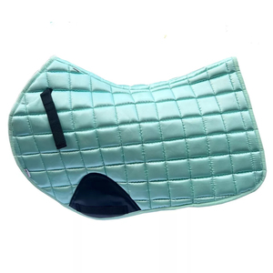 Ensemble de tapis de selle de saut d'obstacles en satin de qualité supérieure, avec voile anti-mouches antidérapant et housse de casque d'équitation avec doublure en polycoton - Product Image 1