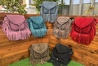 Sac à bandoulière personnalisé à franges en cuir suédé véritable au design moderne pour femmes sac à main à bandoulière de luxe en cuir véritable de haute qualité
