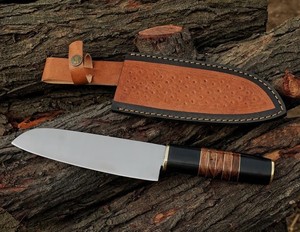 Cuchillo de Chef de Acero Damasco con Alto Contenido de Carbono, Cuchillo de Cocina de Lujo para Profesionales - Product Image 1