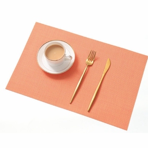 Set de table rond de luxe en similicuir, imperméable, résistant à la chaleur, antidérapant, en cuir PU, facile à nettoyer, lavable, décoration de cuisine - Product Image 3