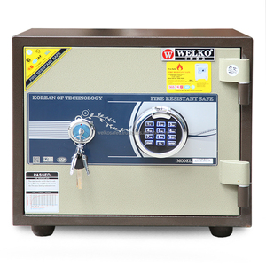 Mini Safes WELKO S360 DK Electronic <b>Digital</b> Combination <b>Lock</b> Brown Red Home Safe with Stainless Steel - Product Image 3