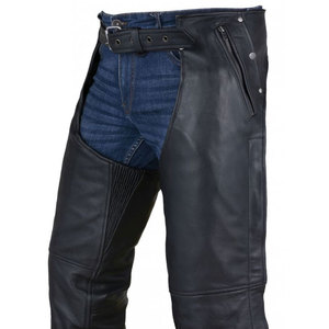 Top Trending Breathable Genuine Leather Western Style Men's Horse <b>Half</b> <b>Chaps</b> Equestrian Tack for Horse Riding - Product Image 4