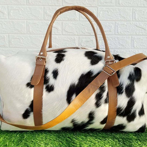 Sacs de voyage en cuir de vachette en gros, fournisseur OEM personnalisé, sacs de voyage en cuir de vachette de haute qualité et premium à vendre - Product Image 4