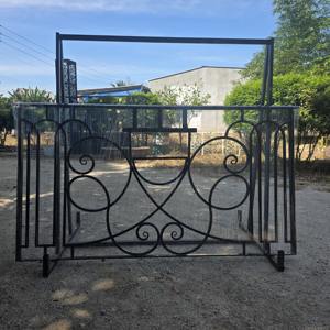 Barandilla Moderna de Hierro Forjado y Acero Inoxidable para Balcón, Diseño Decorativo, Resistente al Óxido, Barandilla de Seguridad Decorativa para - Product Image 4