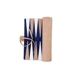 Stocked Roll-Up PU Leather <b>Backgammon</b> Travel <b>Backgammon</b> Set Unique Foldable Portable Leather Game Set for Outdoors Travel - Product Image 6