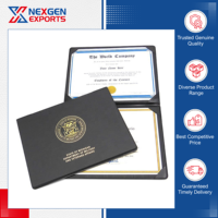 Fabricant de confiance propose des pochettes de diplôme en cuir PU de qualité supérieure, porte-certificats personnalisés avec logo sur mesure 7-10