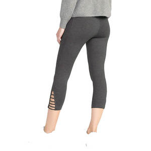 Leggings capri de yoga para mujer, de cintura elástica, alta calidad, en oferta. - Product Image 3