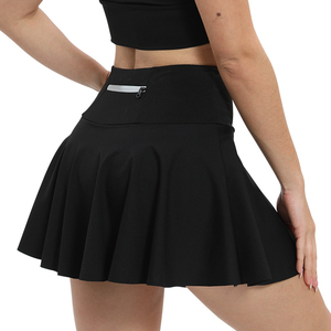 Mini-jupe plissée blanche à taille basse, 100% coton respirant, décontractée, été, pour femmes - Product Image 4