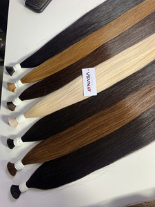 Extensions de cheveux humains vietnamiens de qualité supérieure, super double drawn, en vrac, prix d'usine, cuticules vierges alignées, 22-24 pouces - Product Image 5