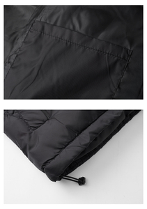 2026 New Men's Stand Collar Puffer Jacket Color Blocking Windproof Thick Polyester Winter Coat Casual Style Zipper Closure - Product Image 6
