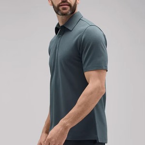 100% <b>Wool</b> Polo T Shirt Soft <b>Wool</b> Short Sleeve Shirt for Men Lightweight <b>Base</b> <b>Layer</b> Polo t Shirt USA Size - Product Image 2