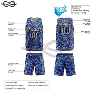 Camisetas de Baloncesto Personalizadas para Hombre, Nombre, Número, Patrón, Logotipo Bordado, Diseño Retro, para Entrenamiento, Juego en Equipo o Individual - Product Image 3