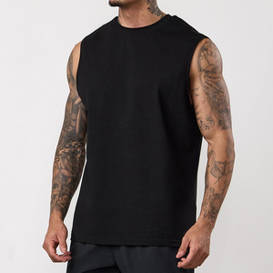 Wholesale Custom Logo Cotton Running <b>Singlet</b> Muscle Athletic Shirts Sleeveless Fitness Wear Workout <b>Men</b> Gym Tank Top - Product Image 5