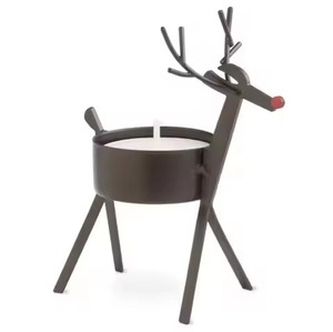 Elegante Portavelas Metálico Navideño para Decoración Festiva con Velas, Centros de Mesa Navideños y Accesorios para el Hogar - Product Image 6