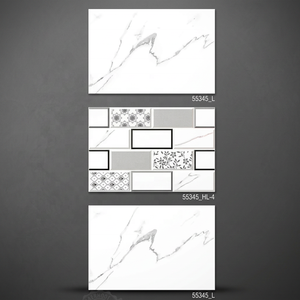300x450mm diseño personalizado cerámica 30x45cm mexicano marfil Beige Color 12x18 pulgadas Digital impreso brillante azulejos de pared precio de la empresa OEM - Product Image 4