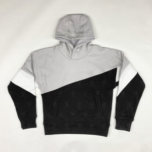 Sweat-shirts et sweats à capuche streetwear unis pour hommes, en coton épais, coupe oversize à épaules tombantes, personnalisables avec logo, pour la vente en gros - Product Image 1