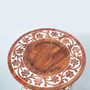 Customized Wooden Cremation Urns <b>for</b> <b>Pet</b> <b>Ashes</b> Mango Wood Cremation <b>Box</b> Souvenir Wooden Urn <b>for</b> Human <b>Ashes</b> Factory Supply - Product Image 5