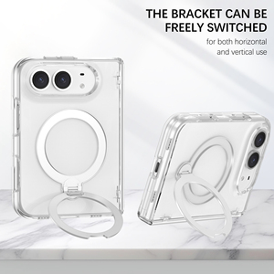 เคสโทรศัพท์แบบพับได้แม่เหล็ก TPU+PC พร้อมขาตั้งสำหรับ iPhone Duo รับผลิตตามสั่งขายส่ง - Product Image 1