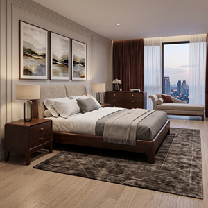 Modern Minimalist Solid Wood Nightstand 2 Drawer Bedroom Furniture <b>Storage</b> <b>End</b> <b>Table</b> Home Decor - Product Image 6