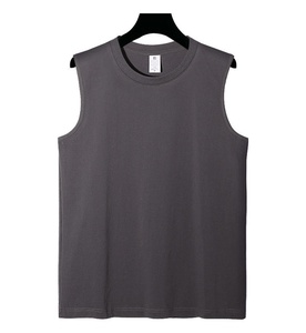 Summer Wear Quick Dry <b>Men's</b> <b>Tank</b> <b>Tops</b> Sleeveless <b>Men</b> Solid Fitness <b>Tank</b> <b>Top</b> Man Cotton Customized Sport Bottom - Product Image 2