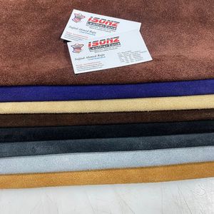 Cuir de vachette noir en suède pour la fabrication de chaussures, doublures, semelles intérieures, sacs, ceintures, portefeuilles, vêtements, gants et produits personnalisés - Product Image 5