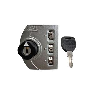 REAL RL-9043 Keyless Password <b>Lock</b> Platinum Zinc Alloy for <b>Gym</b> Locker Use - Product Image 4